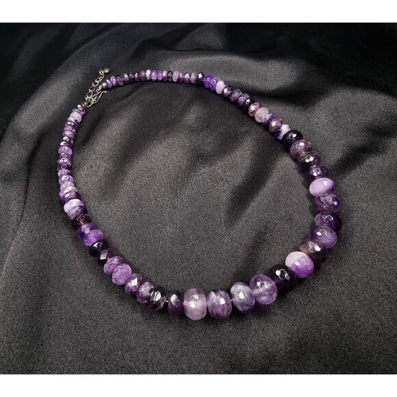 JAY KING 925 Sterling Silver Genuine Amethyst Necklace - Picture 2 of 5
